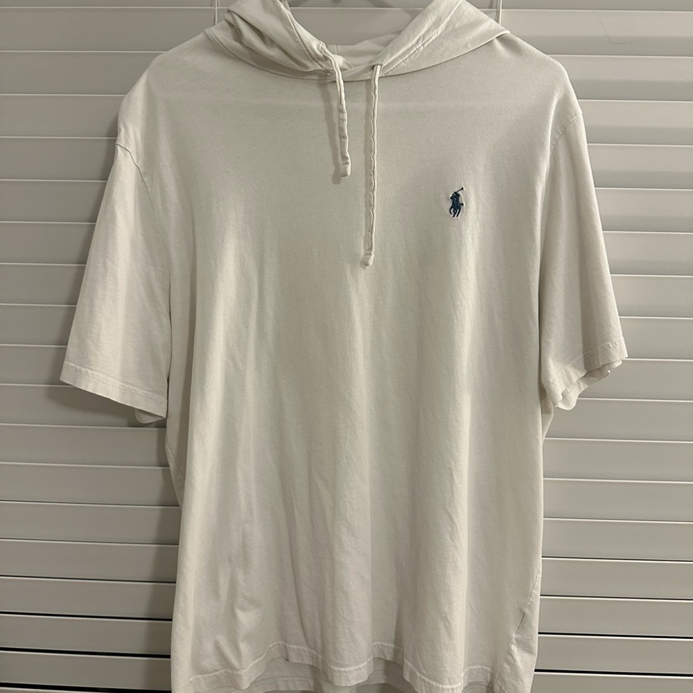 Ralph Lauren White Hooded Shirt